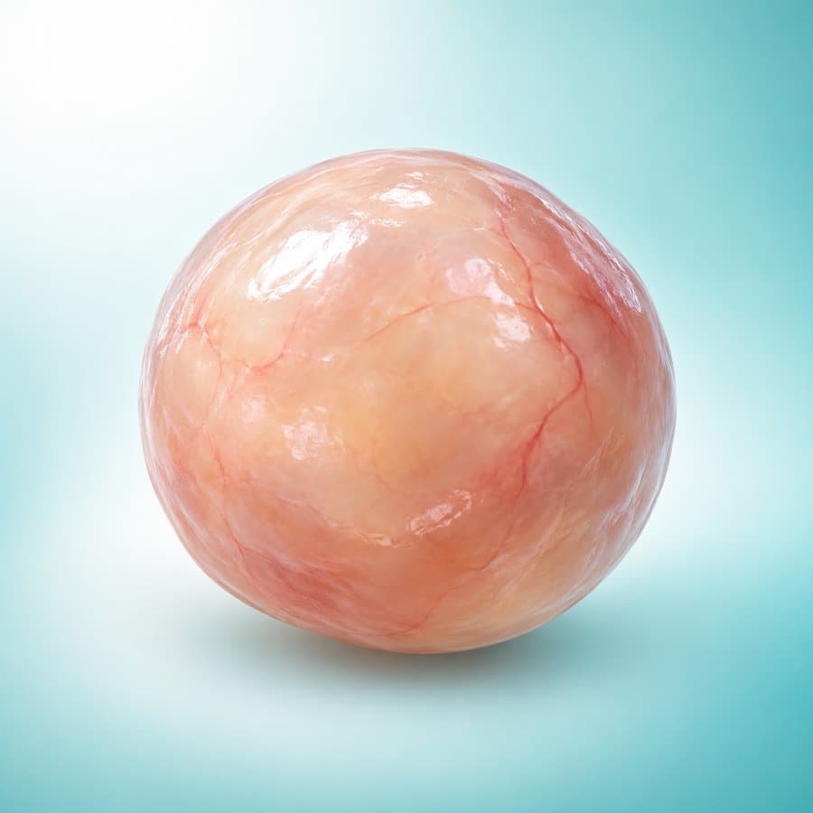 Illustration of a smooth, round benign cyst